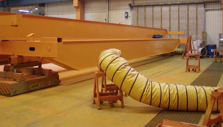 Crane production - painting